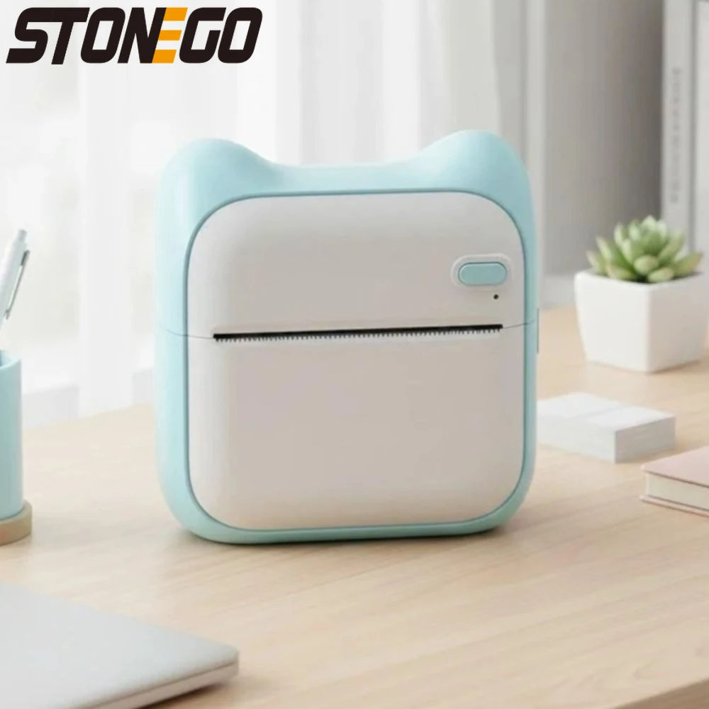 

Миниатюрный портативный термопринтер с разрешением 200 dpi, высокой четкостью печати, перезаряжаемый, 1200 мАч, для студентов, офиса и домашнего использования