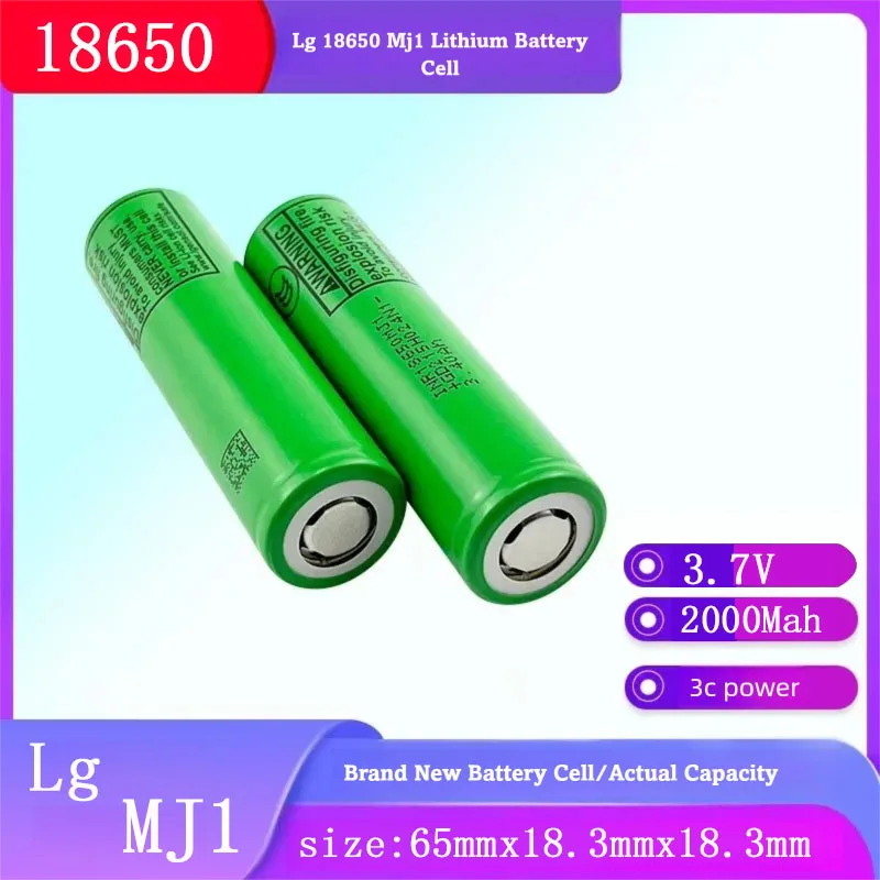 

New 3.7V 2000mAh INR18650 MJ1 Battery Rechargeable Battery Suitable for Mobile Power Electronic Cigarettes Screwdriver Battery