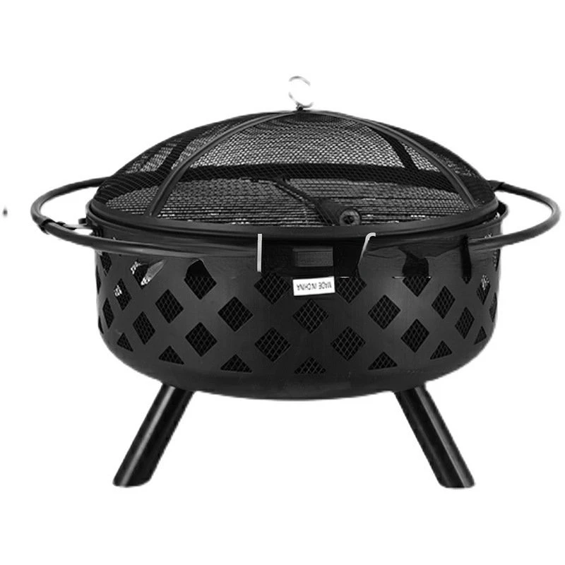 

Outdoor Courtyard round Barbecue Stove Home Indoor Heating Fire Firewood Stove Carbon Brazier Bonfire Party Big Brazier