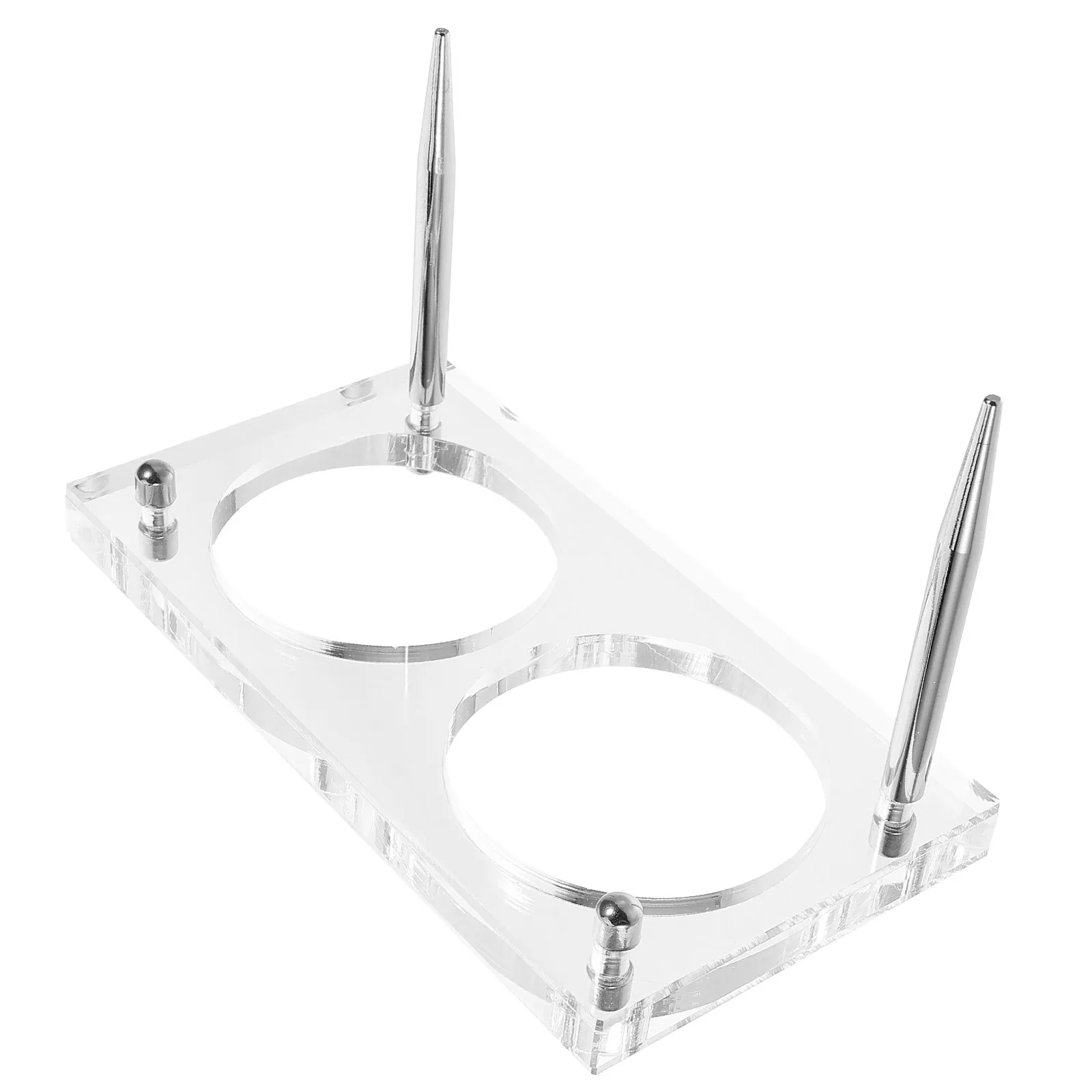 

Коробка для монет с двумя слотами, 60 мм, круглая, пластиковая, прозрачная, защитный чехол для хранения и демонстрации коллекций монет, органайзер-подставка