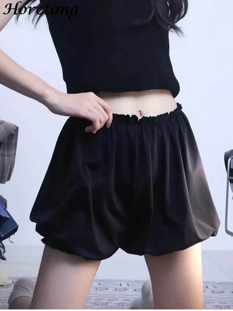 Horetong Safety Shorts Women Solid Casual High Waist Simple Female Bloomers Korean Anti Chafing Under Skirt Sweet Underwear