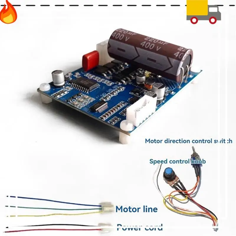 

Discount-Brushless Motor Drive Control Board High Voltage Drive Module With Over Temperature/Overload/Overvoltage Protection Set