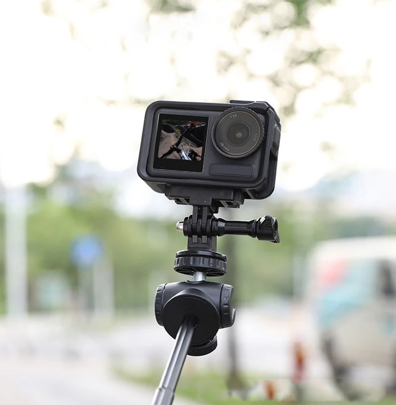 Magnetic Camera Mounting Base With 1/4 Inch Screw Hole Quick Release Foldable Extension Mount For DJI Action 5 Pro/4/3/2 Camera