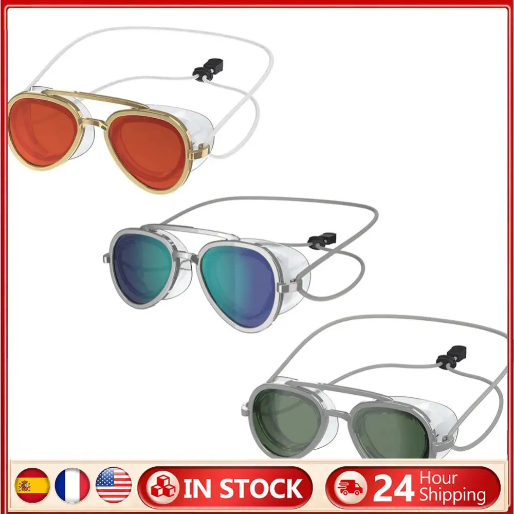 Full-View Swim Goggle Leak Proof Professional Full Angle Goggles Adjustable Swim Sports Eyewear for Swimming Pool Diving Seaside