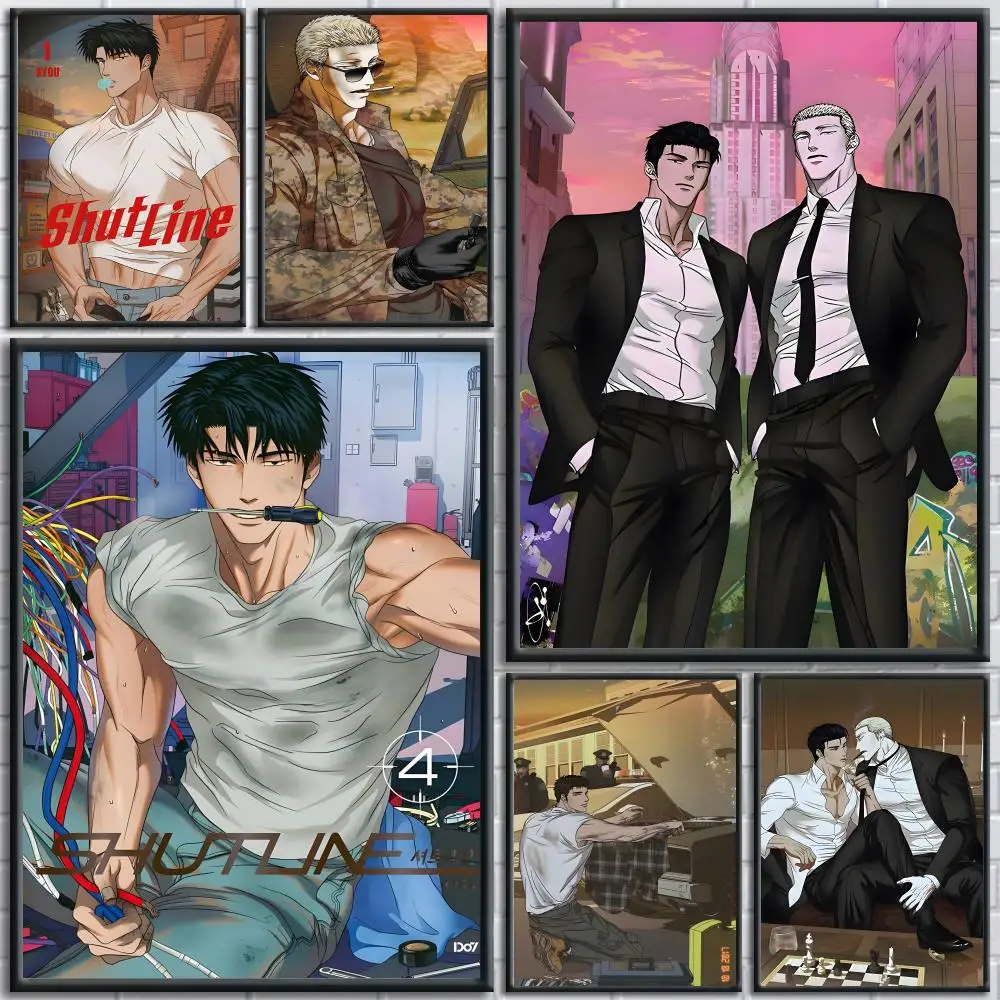 

BL Anime S-shutline Poster Trendy And Easy-to-Apply Wall Art Stickers For Home Decor And Dorm Room Walls
