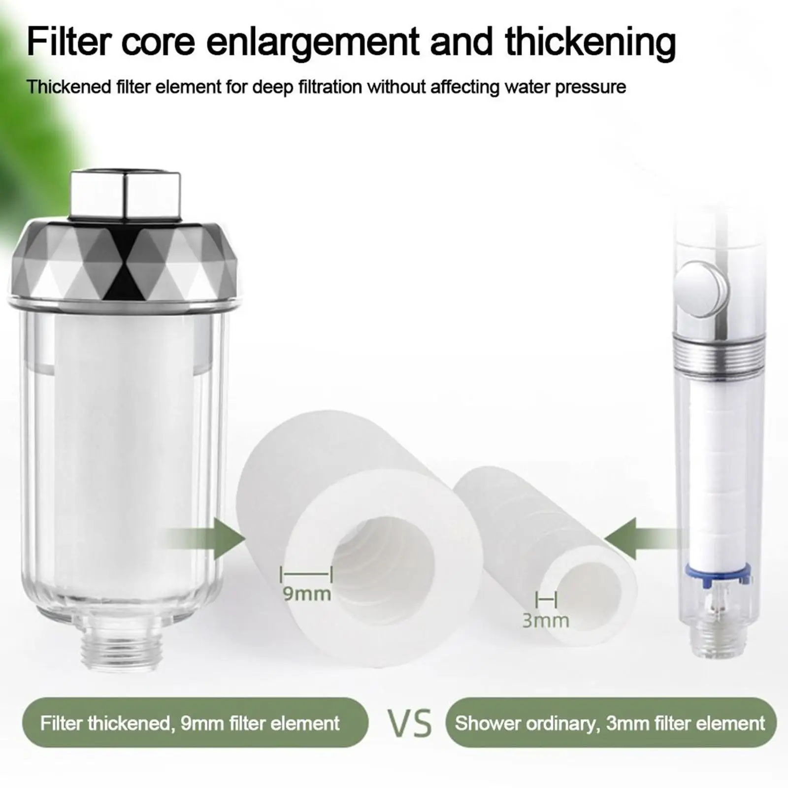 Shower Head Filter Shower Filter for Hard Water for Bathroom Water Tap Home