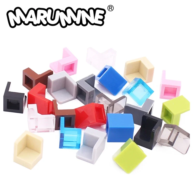 Marumine MOC Assembles Particles 6231 Panel 1x1x1 Corner 60PCS Building Blocks Parts DIY Construction Brick Accessories Toys