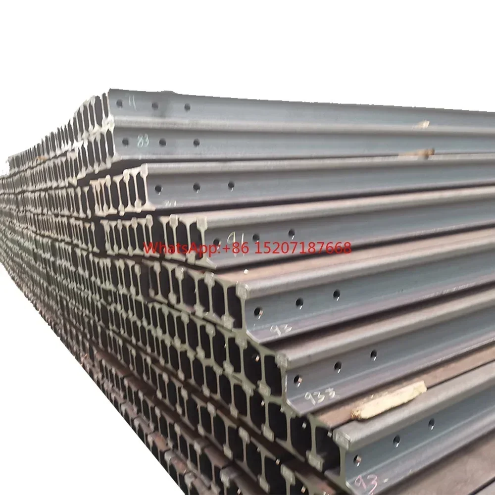 High Quality 6m H Beam Steel Railway Track 4kgs/m GB11264-89 Standard Railroad 8m Light Steel Rail For Sale