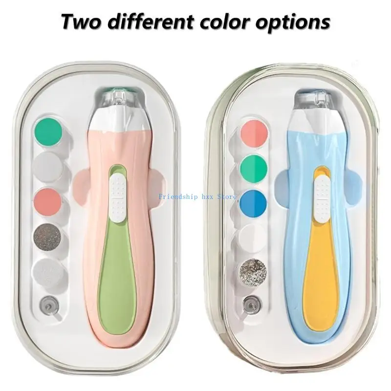 F1CB Baby Nails Grinder Electric Nails File Kuku Baby Shaper Diatur untuk Pemangkasan Salur