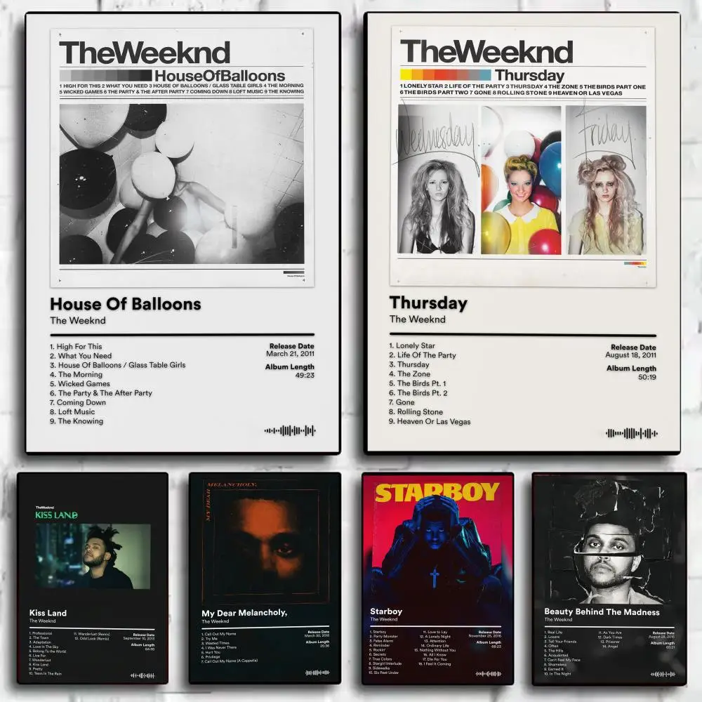 The Weeknd Poster Stickers Mural Painting Self-Adhesive Wall