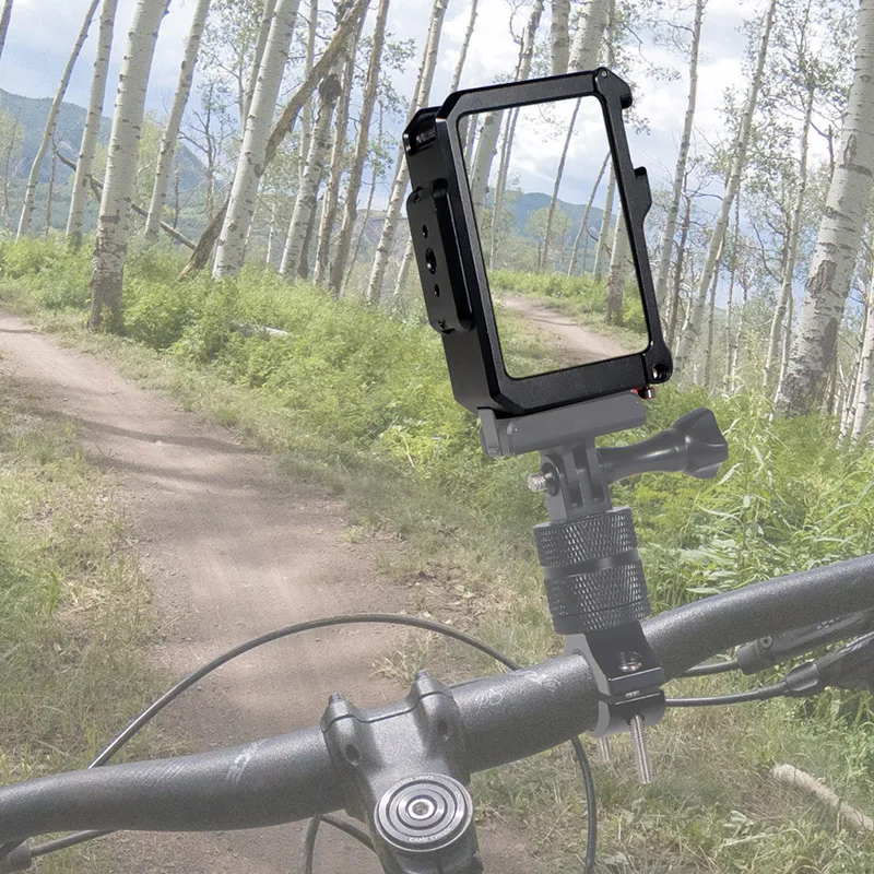 Neue Metallkäfig-Rig-Magnetgrundplatte für DJI OSMO Action 3 4 5 Pro Schutzrahmengehäuse Erweitern Sie den Kaltschuh-Montage-Stativadapter – Detail 7