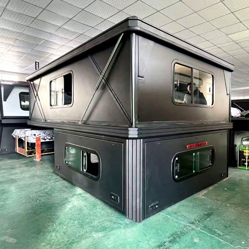 Hard Sided Pop up Truck Camper for Pickup, Camper Hiatus with Spacious Canopy for Outdoor Adventures Customized