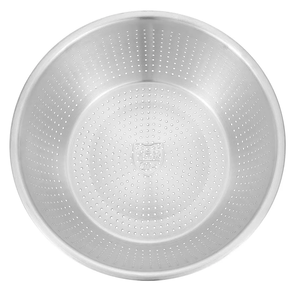 

26Cm Stainless Steel Filter Basket Large Capacity Perforated Washing Bowl for Vegetables Fruits Grains Pasta Salad Rinse Drain