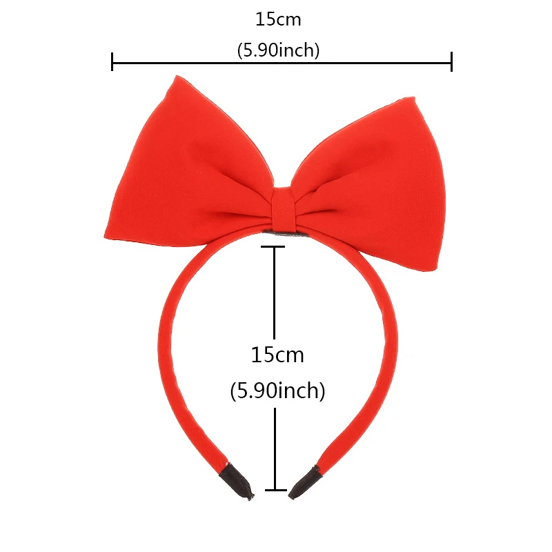 1Pc Big Bow Hairband Snow White Headband For Women Girls Fashion Cute Bow Hair Hoop Cosplay Decoration Headwear Hair Accessories