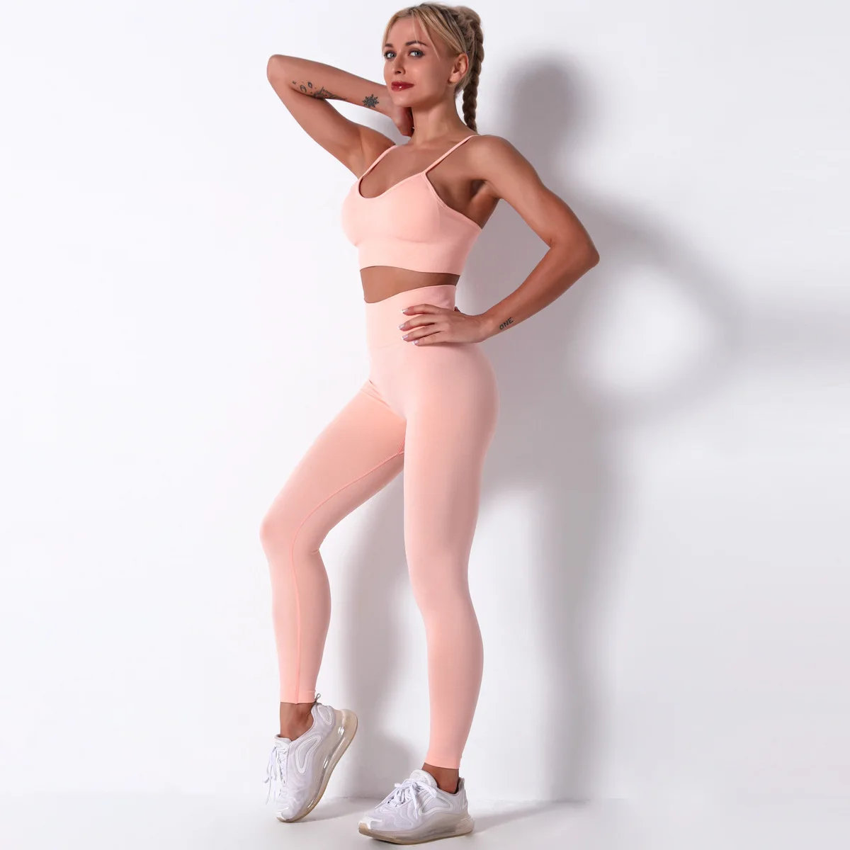 Female Yoga Set Ensemble Seamless Sexy Sport Suit Women Sportswear Leggings Fitness Workout Gym Wear Running Clothing Tracksuit