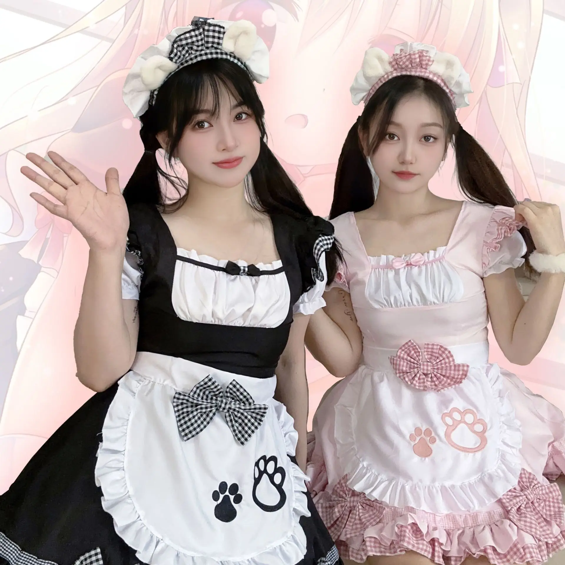 Japanese maid, sweet kitten wild maid cosplay cute soft girl two-dimensional lolita dress