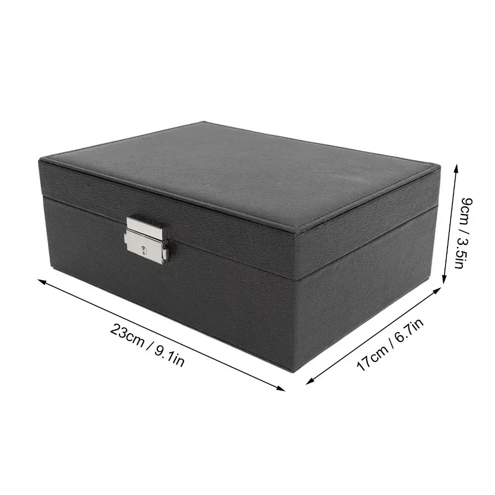 Jewelry Display Double Layer Jewelry Box Ornaments Case Storage Earring Holder Displays Box Packaging Double Storage