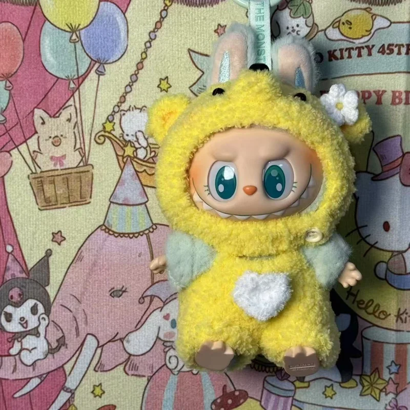 

17cm Labubu Clothes For V1 V2 Doll Outfit Accessories Doll Clothing Winnie The Pooh Suit Handmade Labubu Ropa