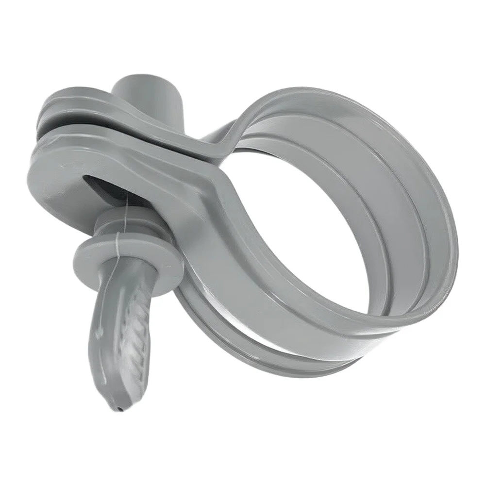 Pack of 6 Adjustable Plastic Hose Clamps for Pool Hoses 32 mm to 38 mm Diameter with Thumb Screw Locking Mechanism