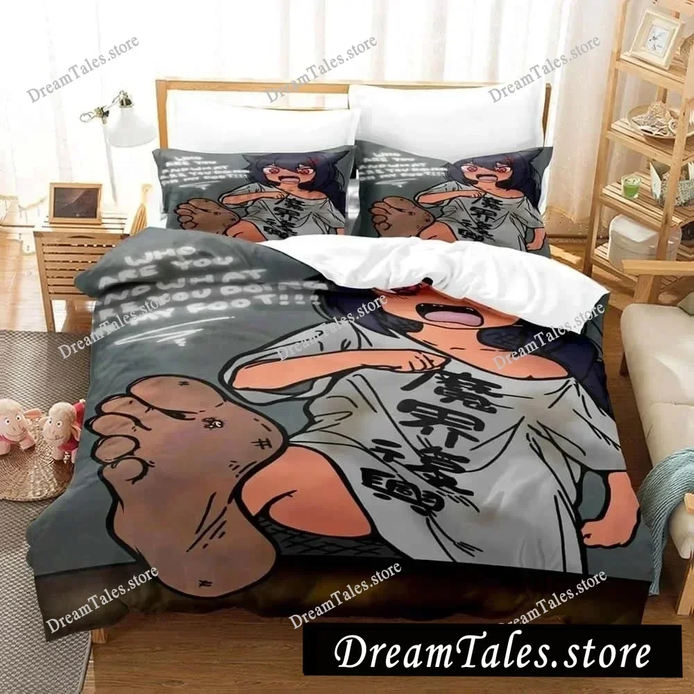 The Great Jahy Will Not Be Defeated!  Bedding Set Cartoon Anime Set Adult Kid Bedroom Duvet Cover Sets 3D Print Kawaii Anime741