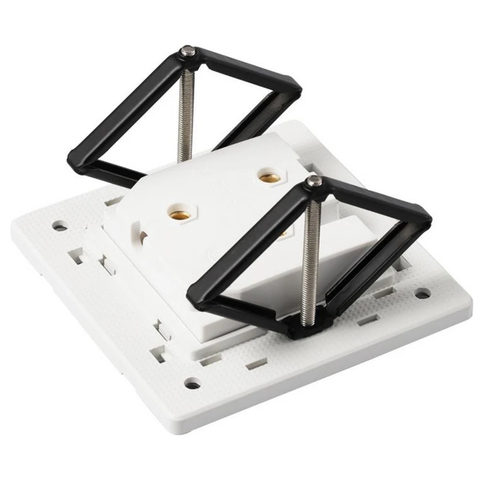 

10Pcs Socket Bottom Box Repairer High Hardness Metal Wall Mount Support Rod for 86 Type Cassette Electrical Junction Fix Tool