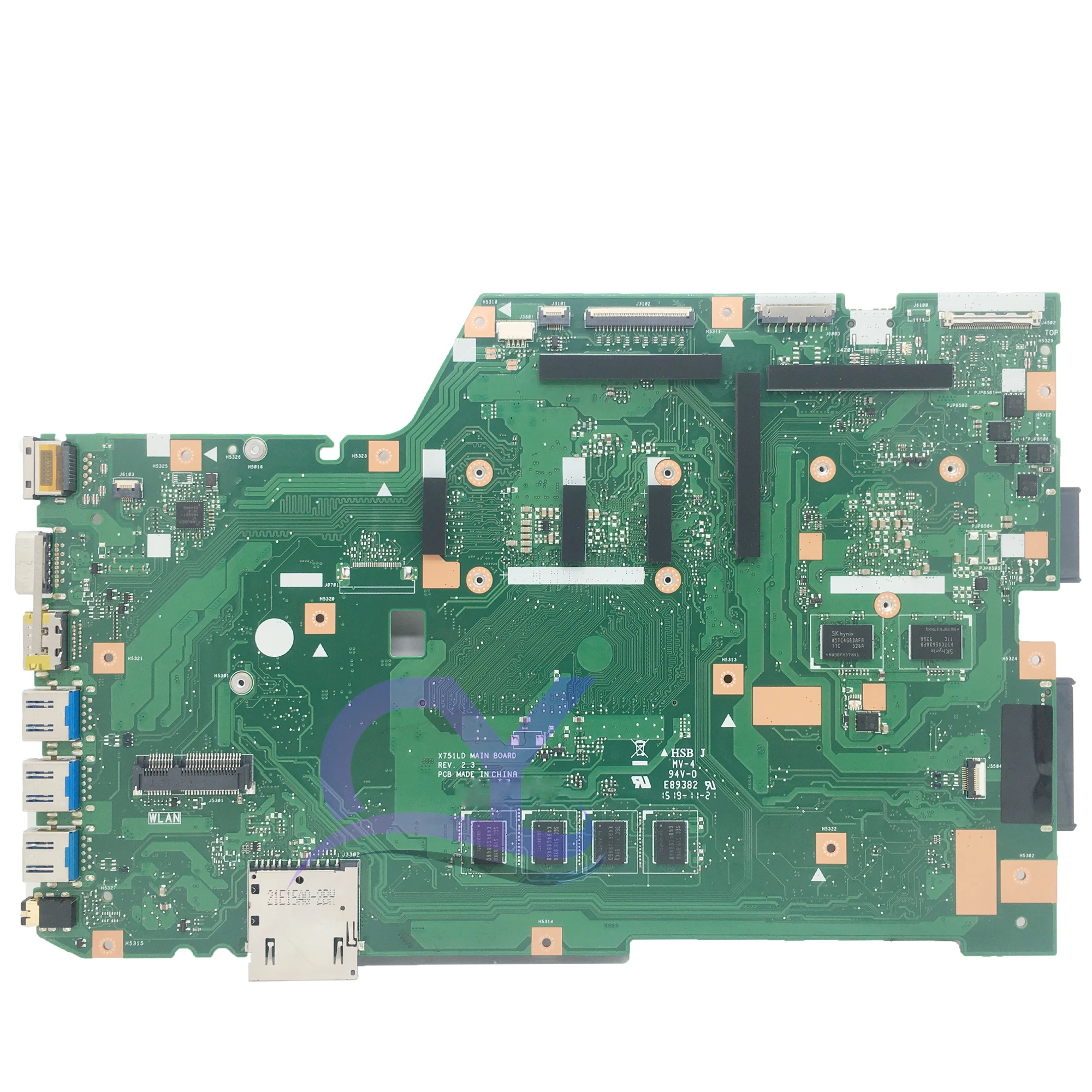 Imagem -03 - Placa-mãe Portátil para Asus X751ld F751ldv X751ldv X751lj X751lb X751ln i3 i5 i7 ° V2g 4gb 100 de Trabalho