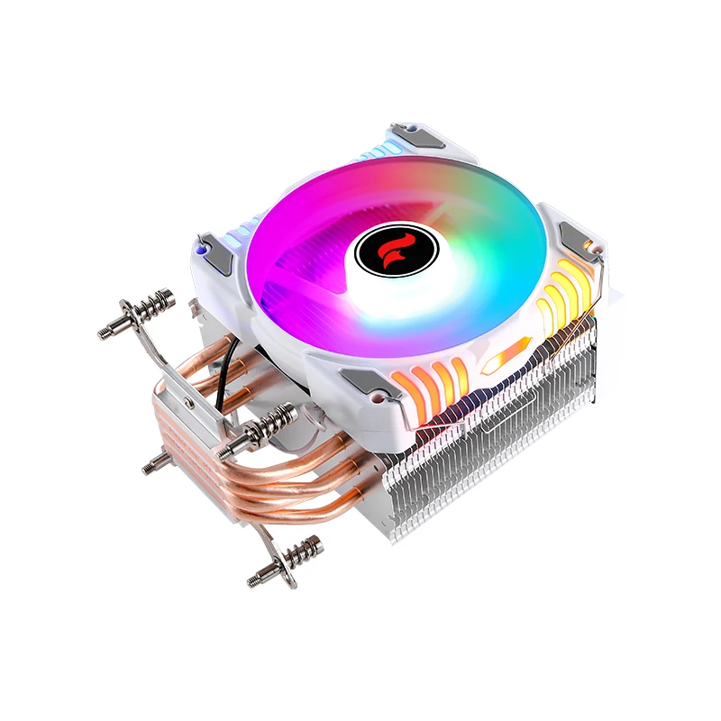HNHU Compatible Intel i3/i5/i7/i9/x79/x99/E5 4/6 Heat Pipe 120mm Argb PC Fan Cpu Cooler Processor install LGA2011 115x 1200 1700