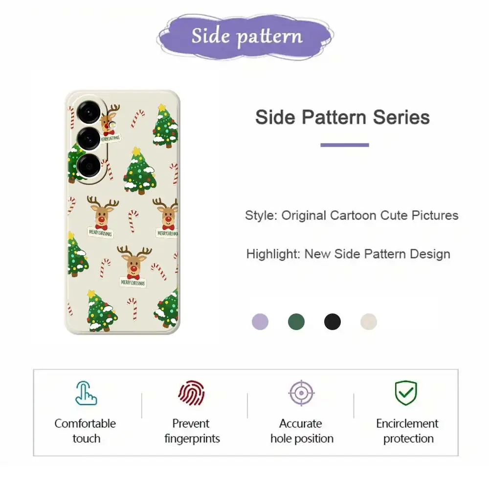 Christmas Style Phone Cases For Samsung Galaxy S25 S24 S23 S22 S21 S20 Ultra Plus S10Plus S24FE S23FE S22FE S21FE  Soft Cover