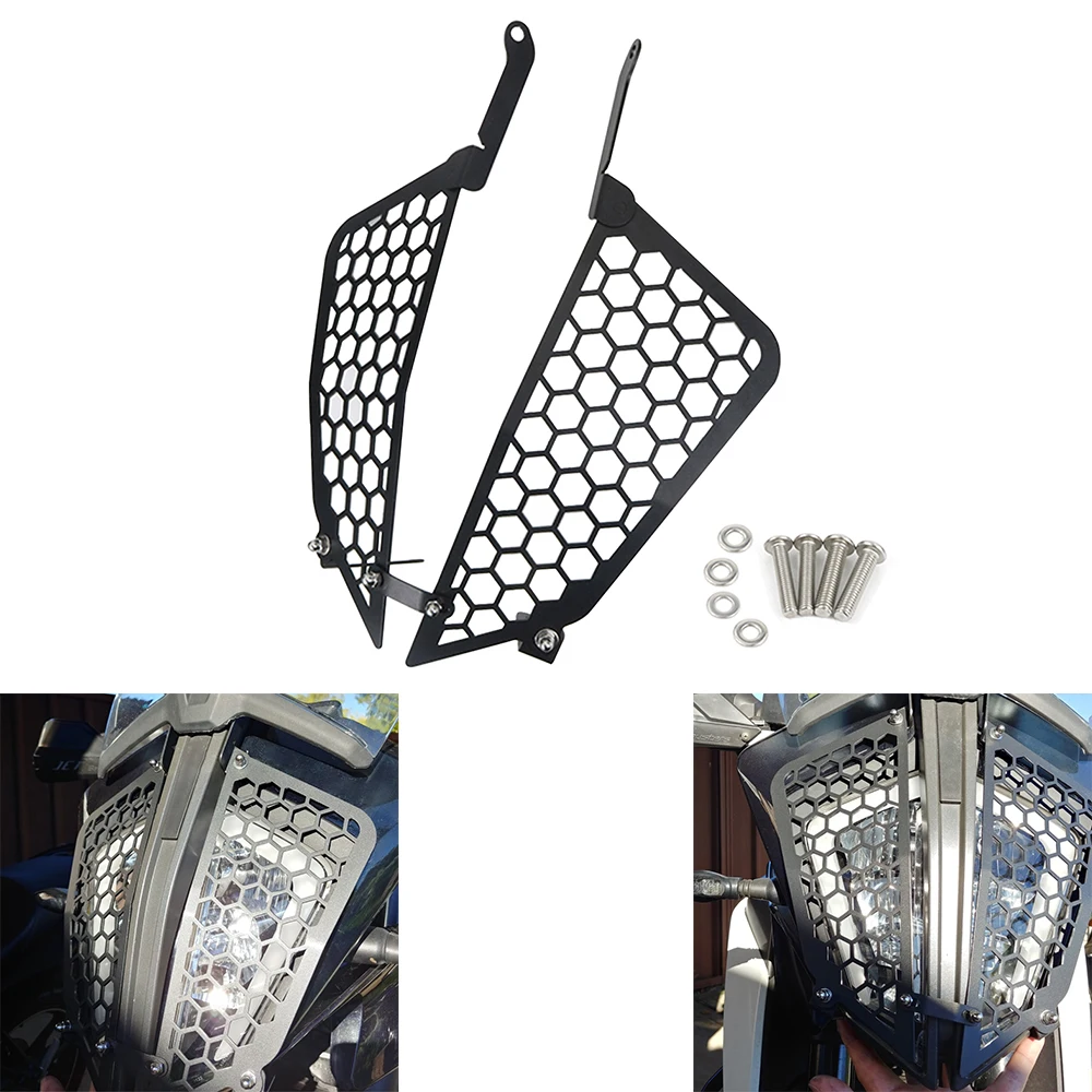 

Headlight Guard Fit For KTM 390 Adventure 2019 2020 2021 Head light Guard Front Headlight Headlamp Grille Guard Cover Protector