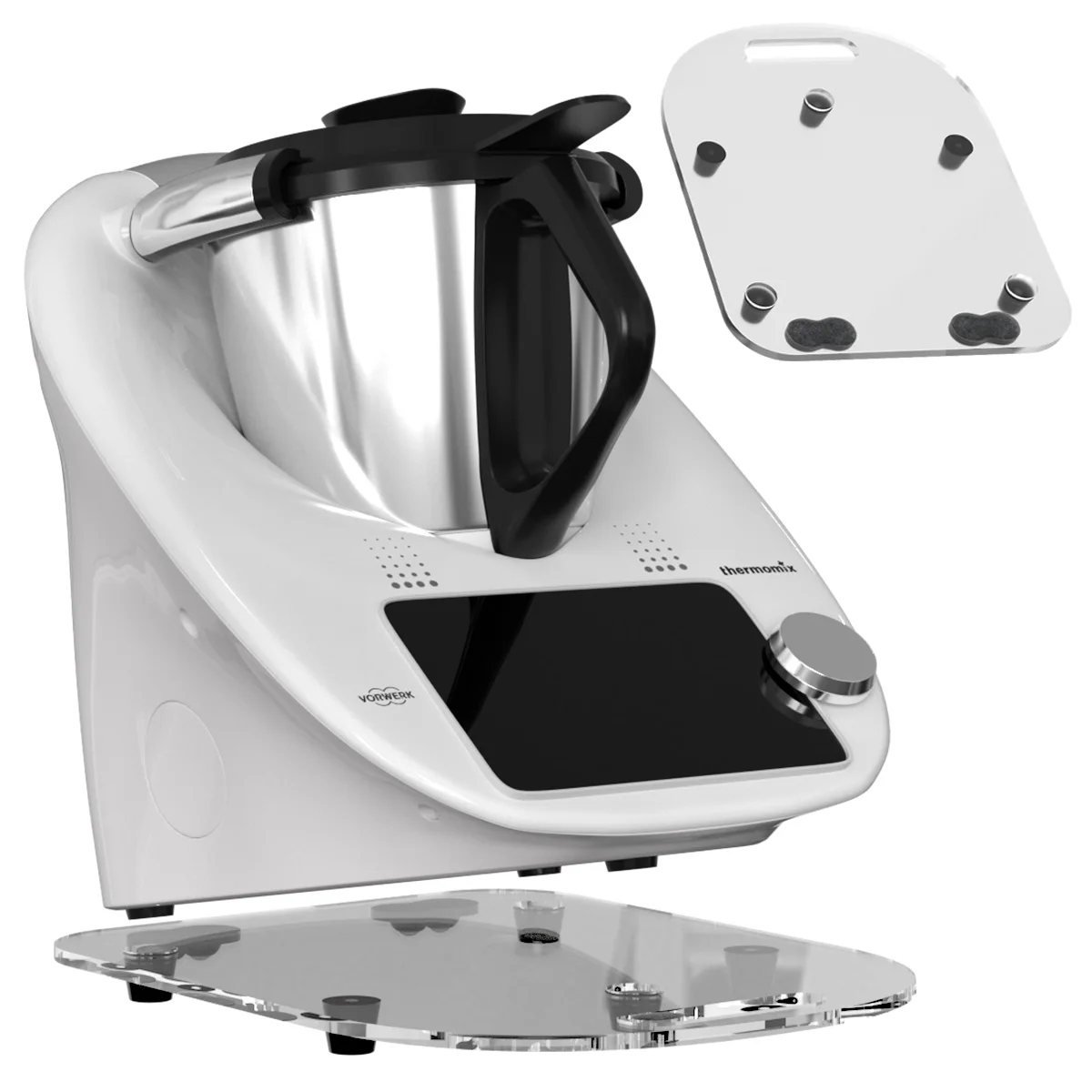 Thermomix TM5 TM6 Mixer Processor Sliding Pad Countertop Appliances Assisted Sliding Pad Kitchen Sliding Pad Kitchen Parts - view 6