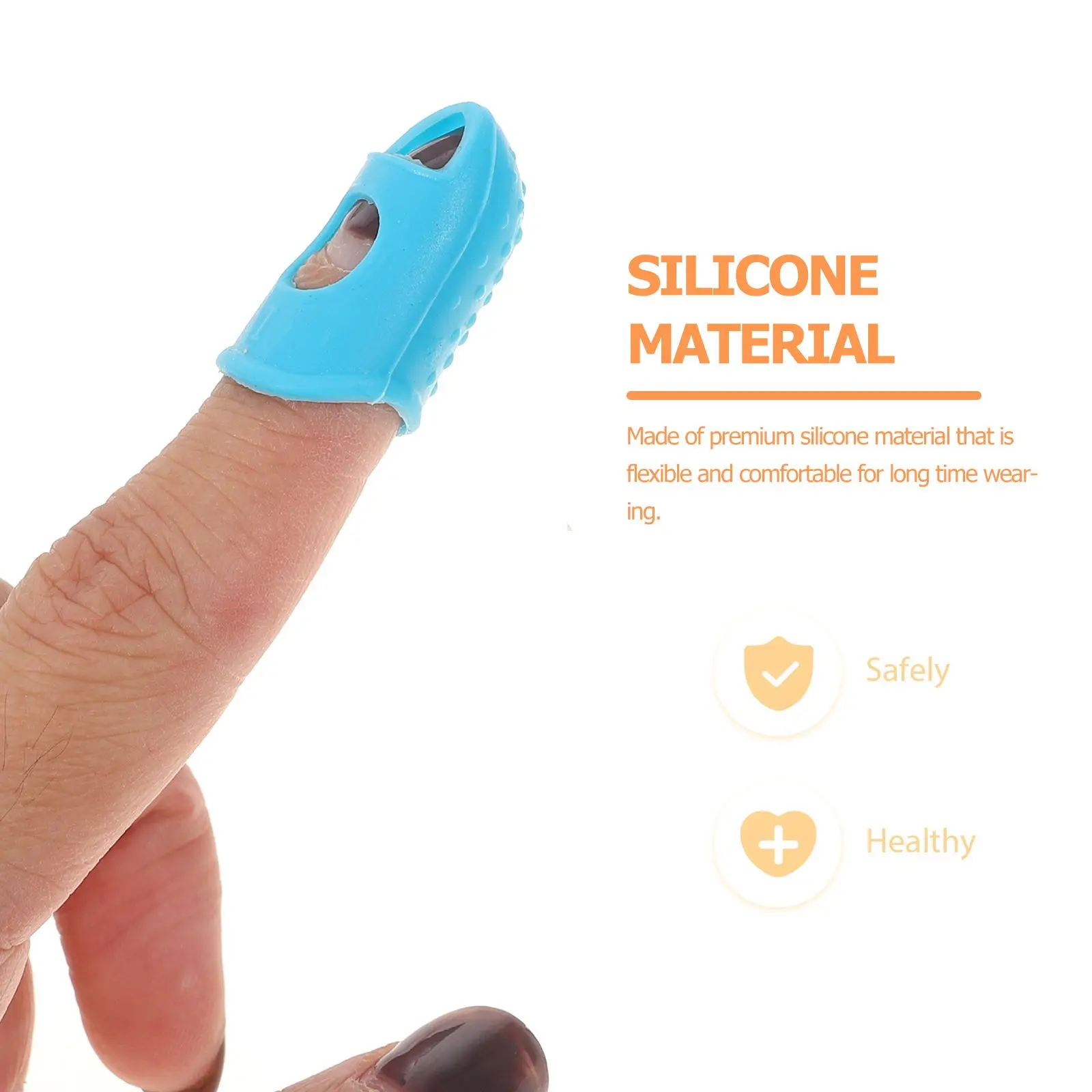 

50pcs Guitar Finger Protectors Silicone Covers Mixed Colors 0 4 Sizes Protect Tips Long Practice For Guitar Mandolin Banjo