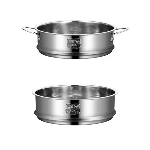 304 Stainless Steel Steamer Basket 16-32cm Thicken Strainer Pot Steaming Grid Safe Material Thickened Food Steam Rack