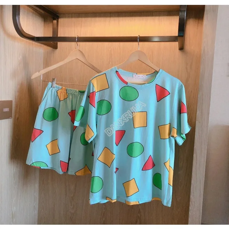 

Pure Cotton Short Sleeve Sleepwear Set for Men High Quality Home Clothes LS Liang Sheng Summer Collection Patchwork Design