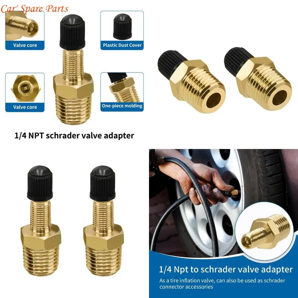 

Y4UA 2pcs Valves Adapter Connector For Automotive Tire Pumps And Compressors Portable