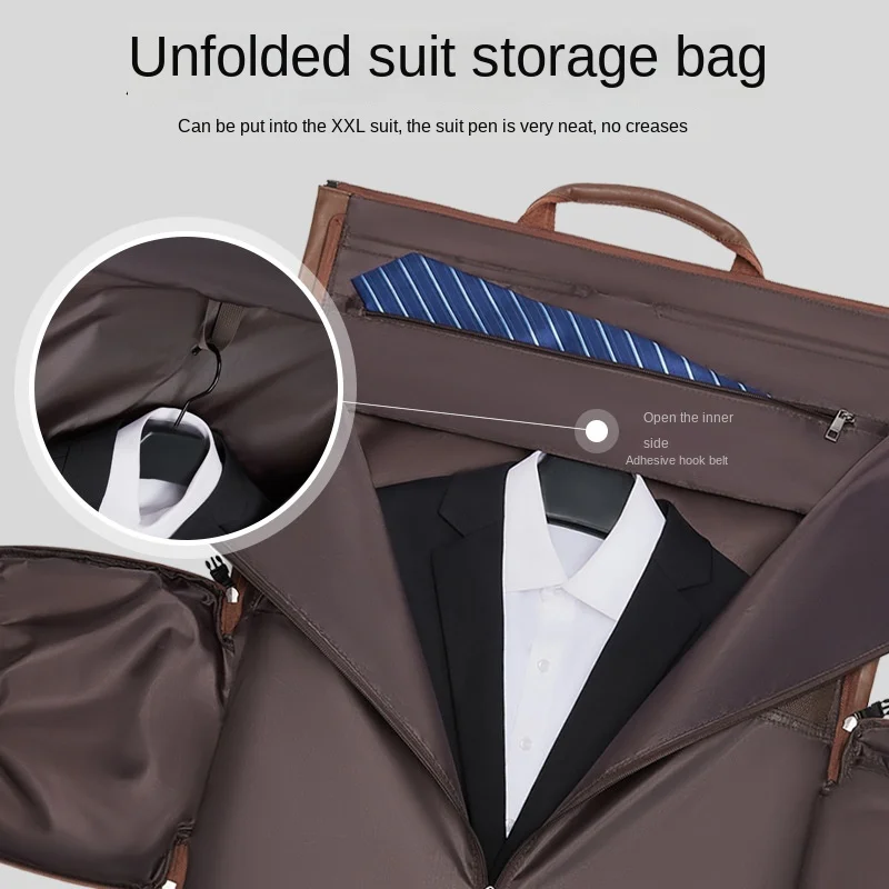 Multifunction Waterproof Travel Suit Bag Men's Business Trip Suit Storage Formal Hand-held Cross-body Large Capacity Duffel Bag