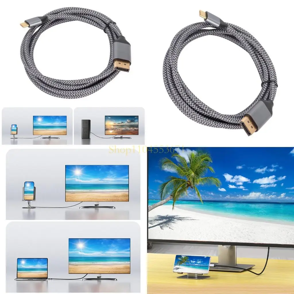 Best Seller USB C To 1.4 Cable 8K@60Hz Bidirectional Transmission Male to Male Extension Cable for PC Laptop