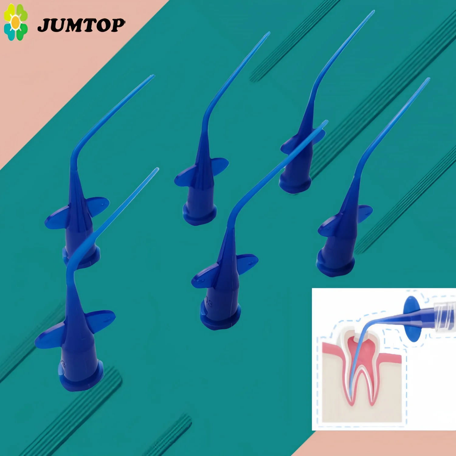 مستهلكات طب الأسنان المتاح حقنة الأسنان تلميح 0.25 مللي متر لري قناة الجذر وحقن الطب الدقيق