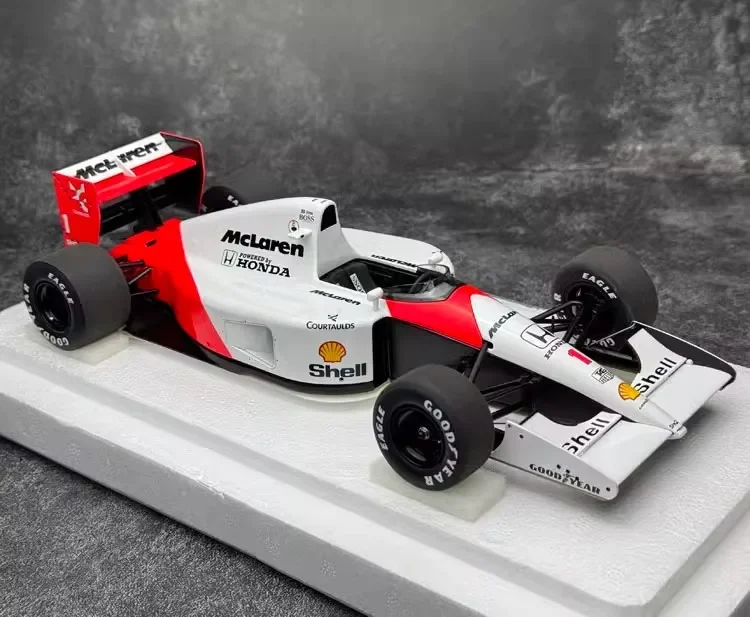 AUTOart Car Model 1/18 Honda McLaren F1 McLaren MP4/6 1991 Senna Motors Simulation Cars Model Boy Collection Birthday Gift