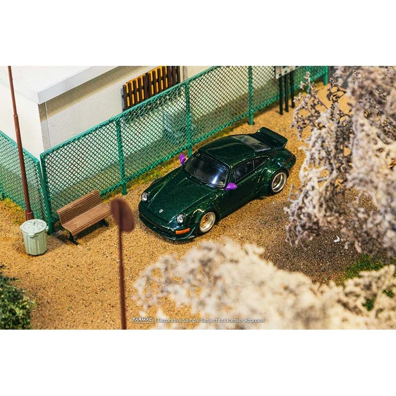 Voorverkoop TW 1:64 RWB 964 Groene Diecast Auto Model Collectie Speelgoed Tarmac Works