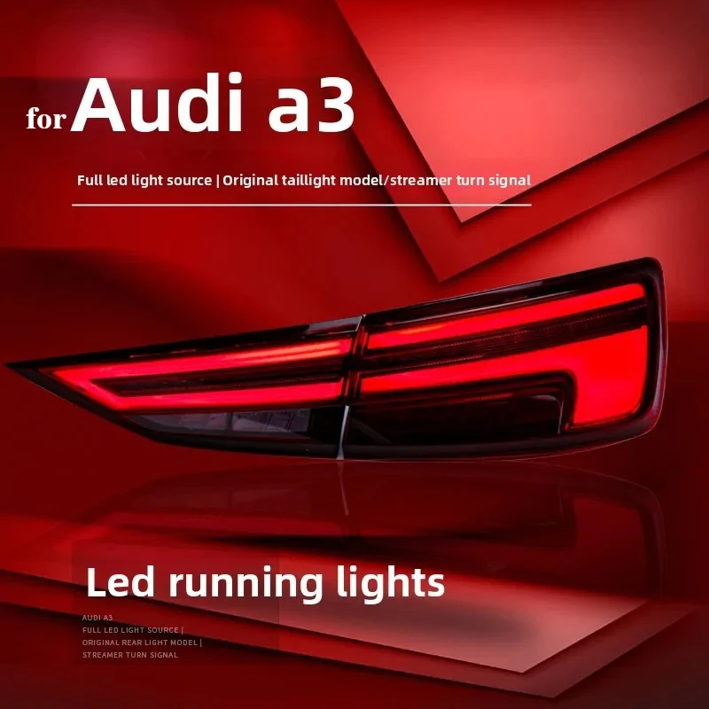 

For Audi A3 S3 2013-2019 Car Tail Light Assembly DRL with Dynamic Turn Light Brake Reversing Hightlight Led Daytime Running Lamp