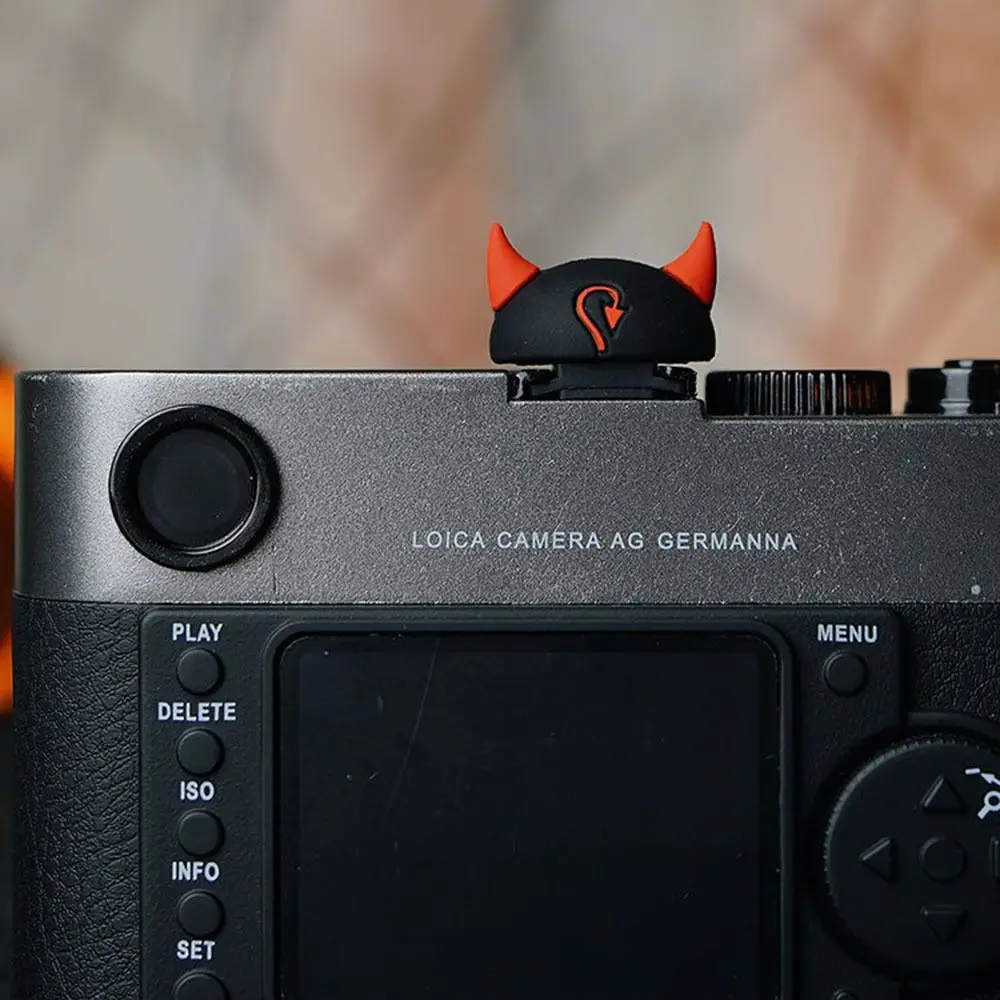 Camera Upgrade Hot Shoe Cover 3D Cartoon Devil Stylish DSLR Flashlight Case Dustproof Silicon Camera Accessories for Camera