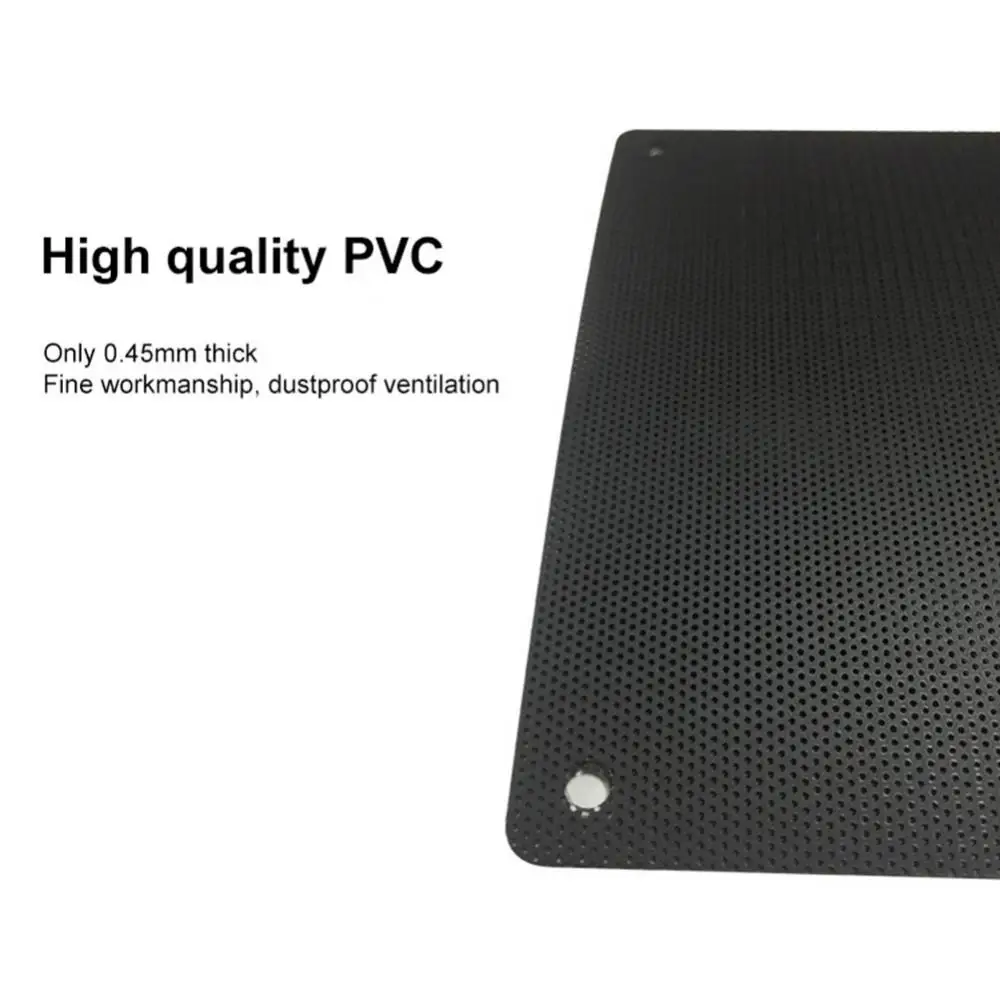 Filtro magnético de PVC para PC, cubierta de ventilador de polvo para refrigeración del chasis del hogar, Red de Protección de 14CM, accesorios a prueba de polvo, malla de ordenador con reducción de ruido