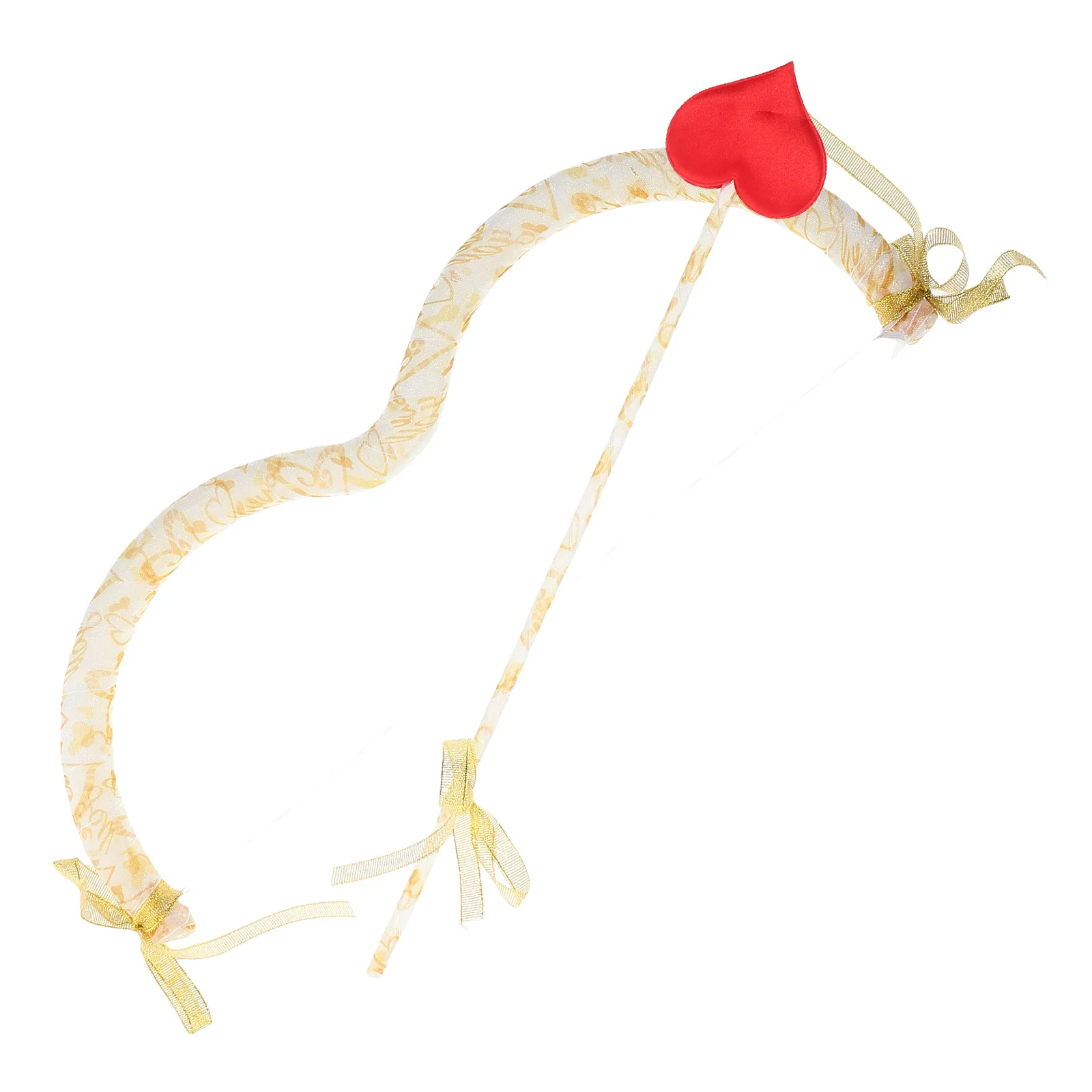 

1pcs Valentine'S Day Cupid Angel Bow Costume Prop For Tool Party Masquerade Cosplay Decor Craft Adult Accessory Set