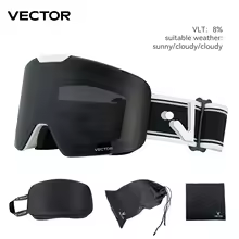גוגס VECTOR לילדים עם הגנת UV400 וציפוי נגד אדים (כולל נרתיק אחסון)