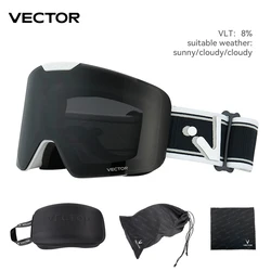 VECTOR Brand Ski Goggles Children Snowboard Goggles Glasses for Skiing UV400 Protection Skiing Snow Glasses Anti-Fog Ski Mask