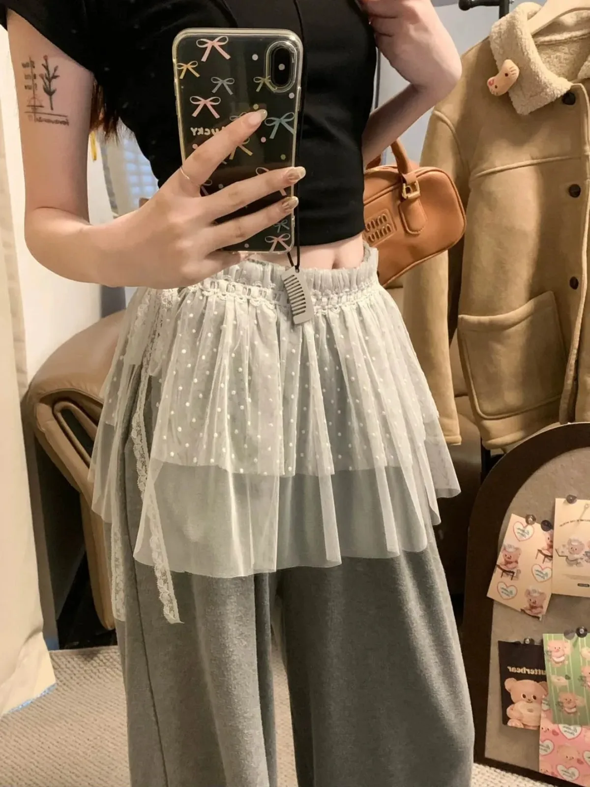 

Кружевная занавеска для пердежа, женская весна 202, новое бандажное платье, одинаковая юбка, занавеска, модная белая кружевная короткая юбка в корейском стиле