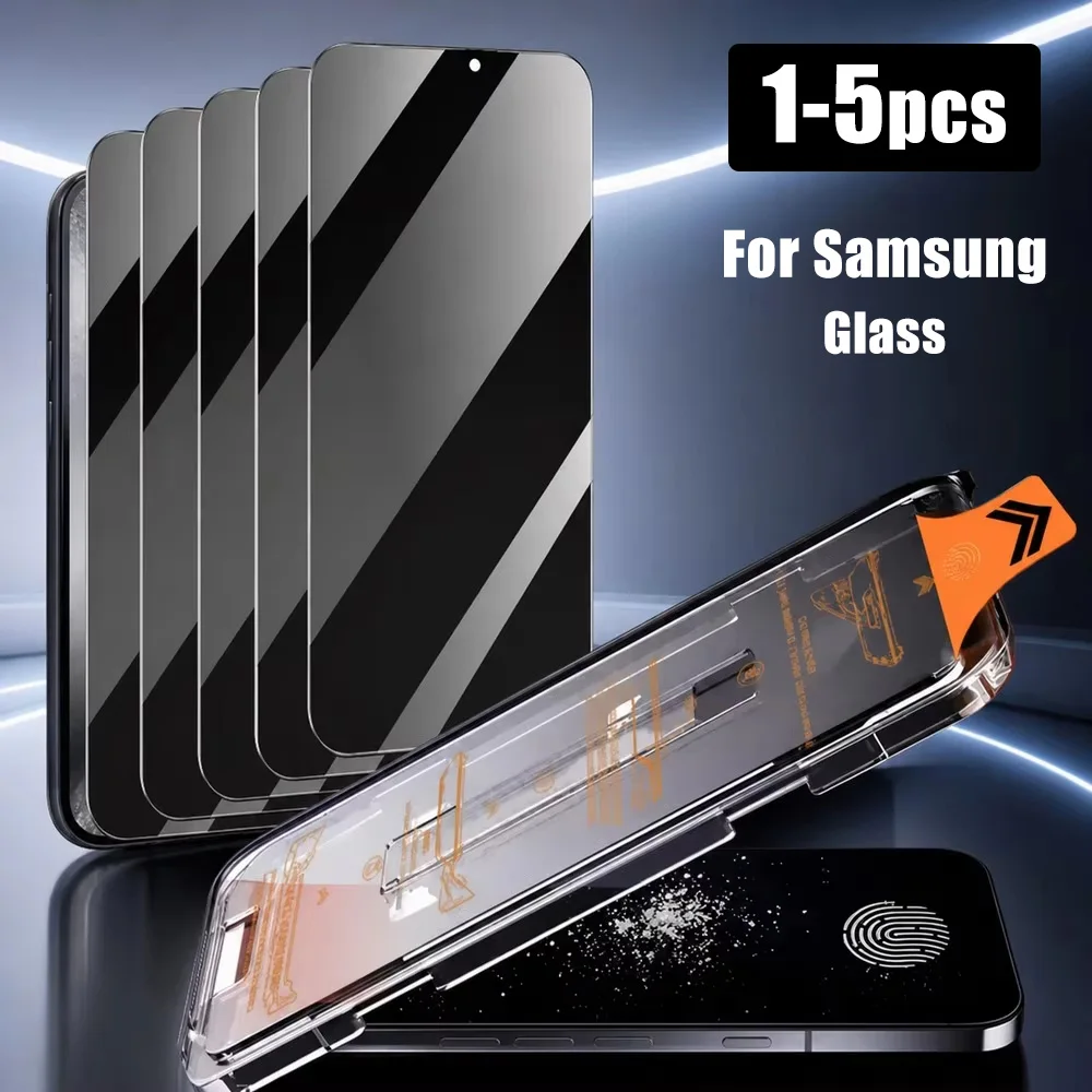 1-5PCS For Samsung S26 S25 S24 Ultra A73 A72 A57 A56 A37 A36 HD Instant Fit Privacy Protection Dust-Proof Screen Protectors Film