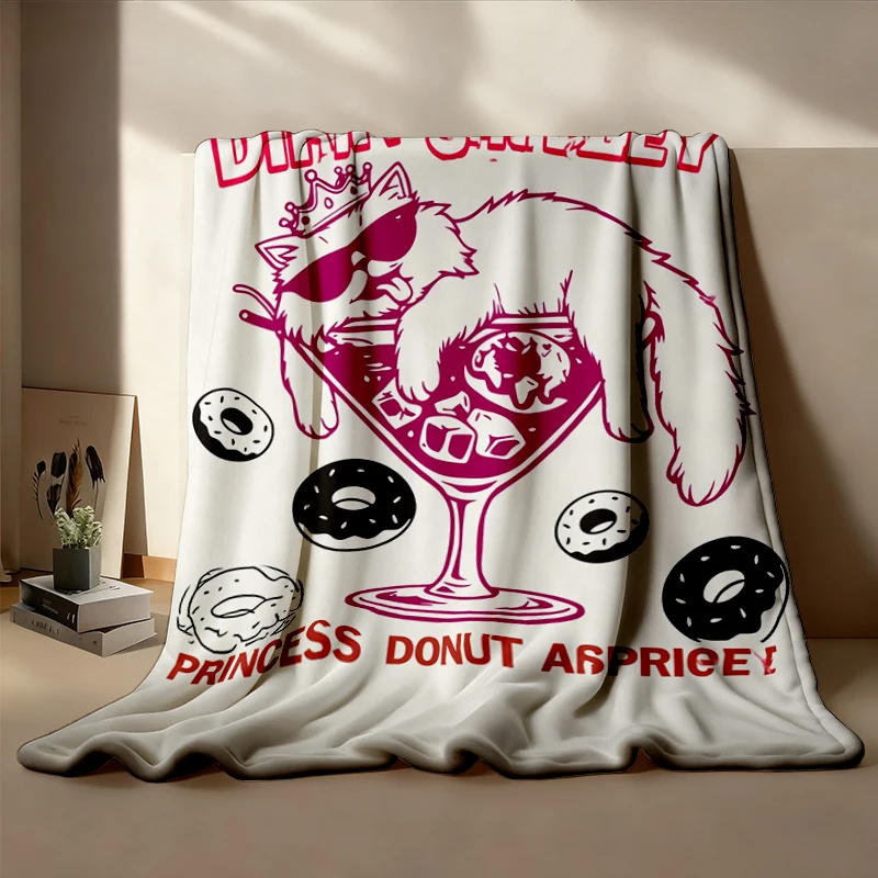 Dungeon Crawler Carl Flannel Blanket, Princess Donut, DIRTY SHIRLEY, Goddamnit Donut, Dcc Flannel Throw
