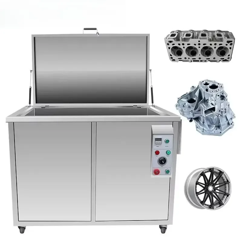 Large Capacity Ultrasonic Cleaning Machine Industrial Equipment for Degreasing and Maintenance of Automotive Parts