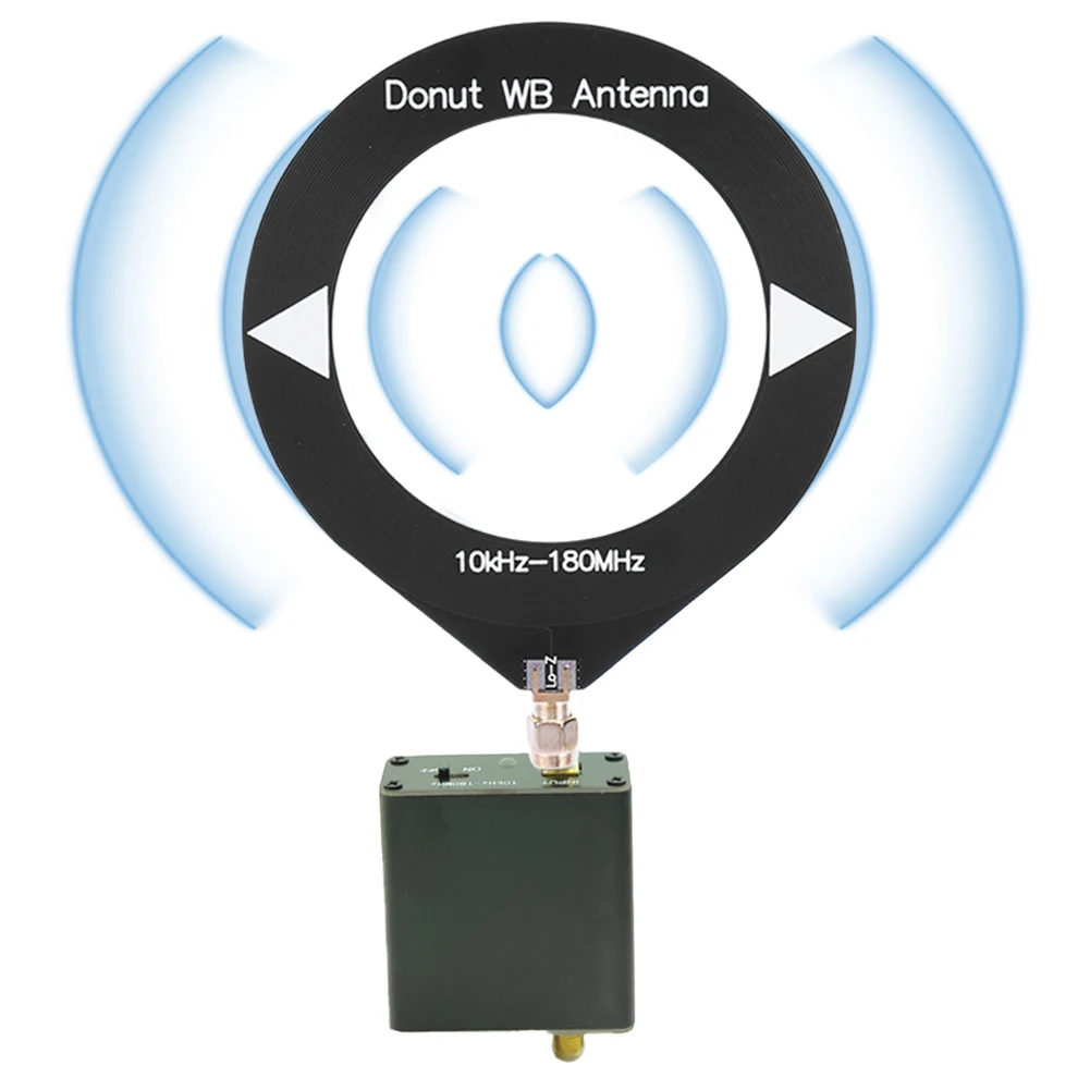 Donut Broadband Antenna Frequency 10kHz-180MHz Shortwave Antenna Mini Antenna for All Radios